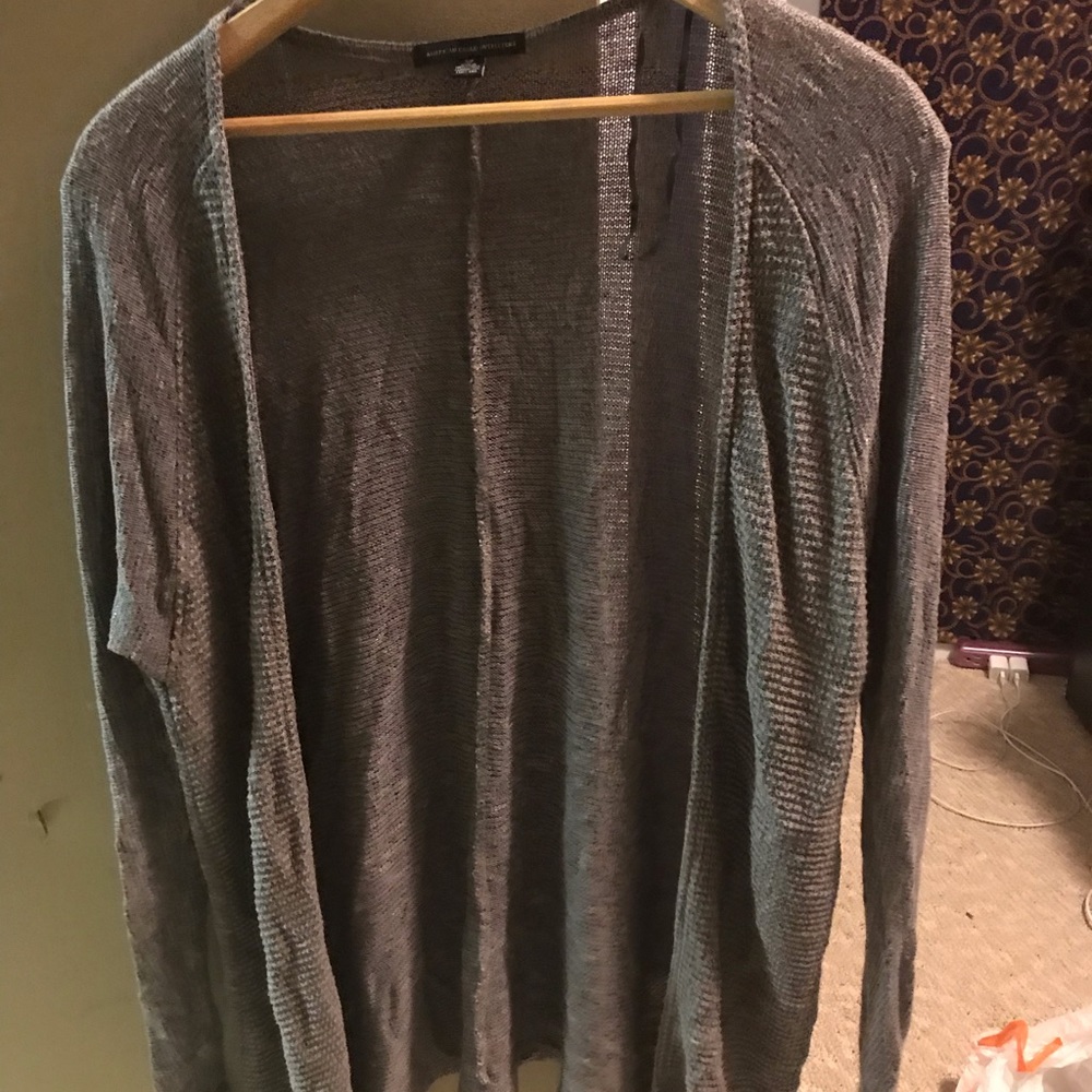 Gray American Eagle cardigan